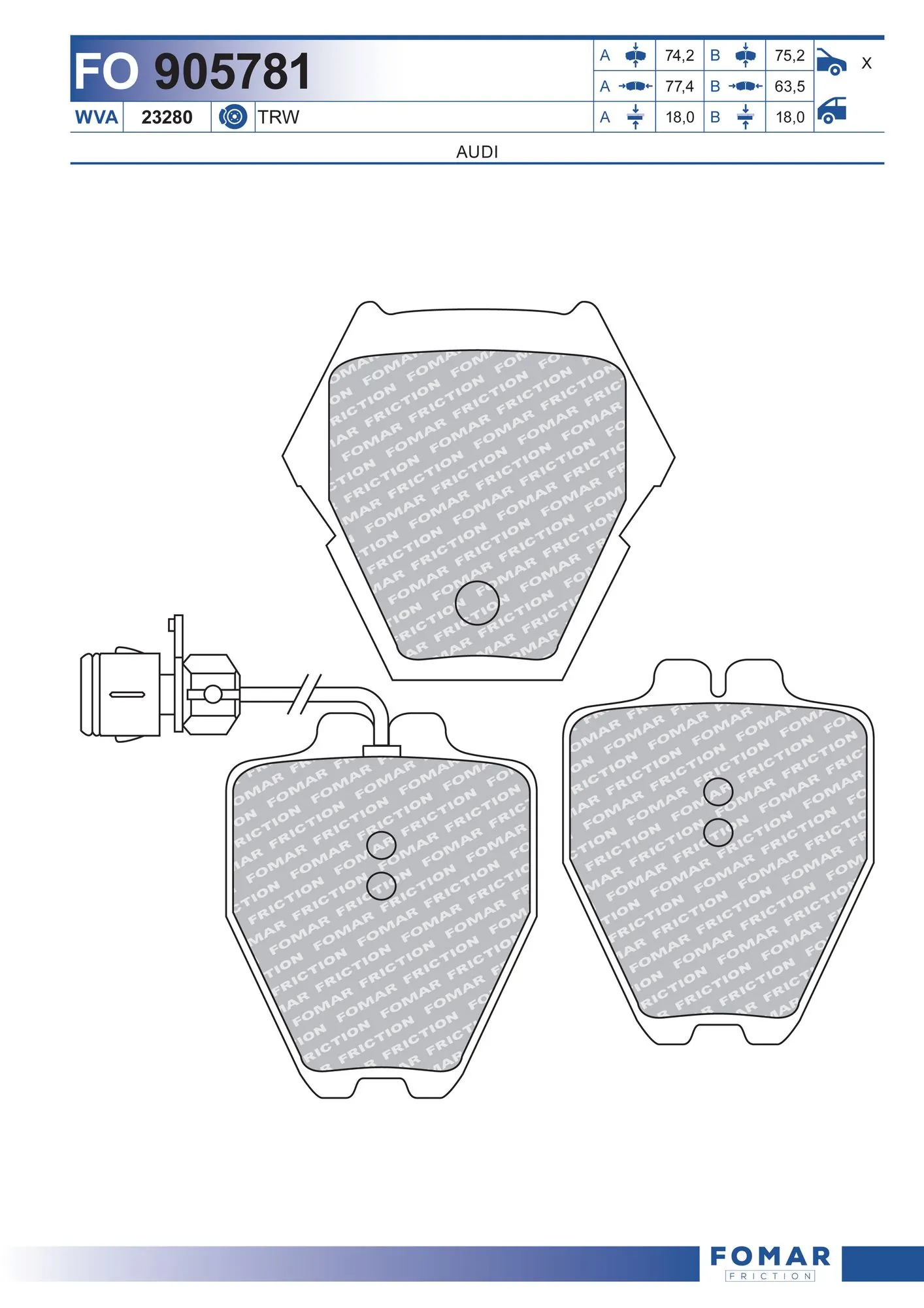 Brake Pad Set, disc brake
